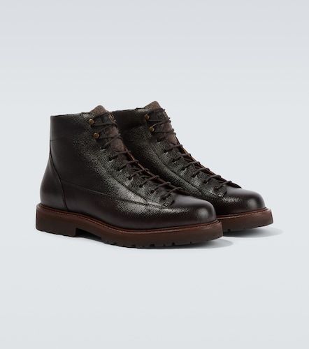 Schnürstiefel aus Leder - Brunello Cucinelli - Modalova