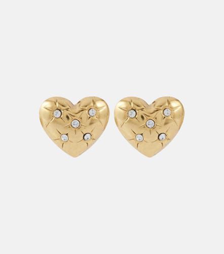 Jadon crystal-embellished heart earrings - Jennifer Behr - Modalova