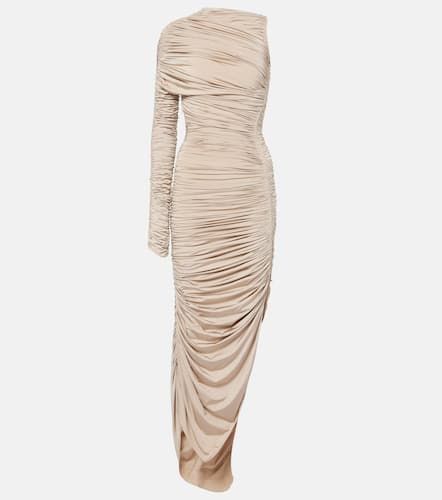 Asymmetrical ruched maxi dress - Mugler - Modalova