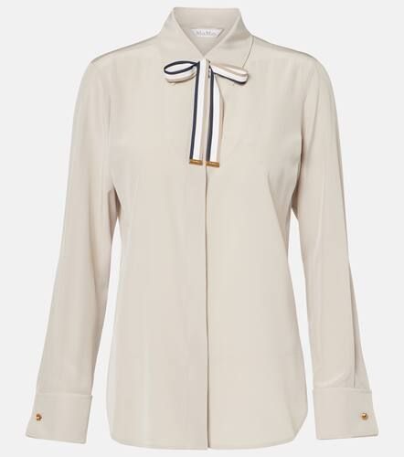 Apollo bow-detail silk crÃªpe blouse - Max Mara - Modalova