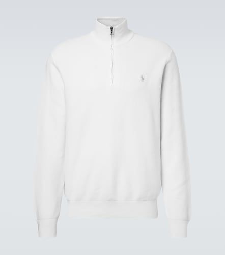 Logo cotton half-zip sweater - Polo Ralph Lauren - Modalova