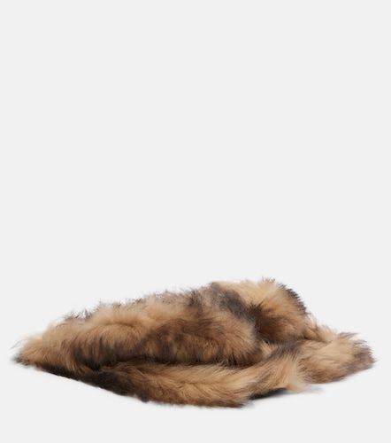 Shearling thong sandals - Dolce&Gabbana - Modalova