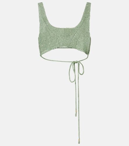 Alma sequined knitted crop top - Bananhot - Modalova