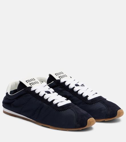 Sneakers Plume mit Veloursleder - Miu Miu - Modalova