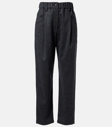 Wool straight pants - Brunello Cucinelli - Modalova