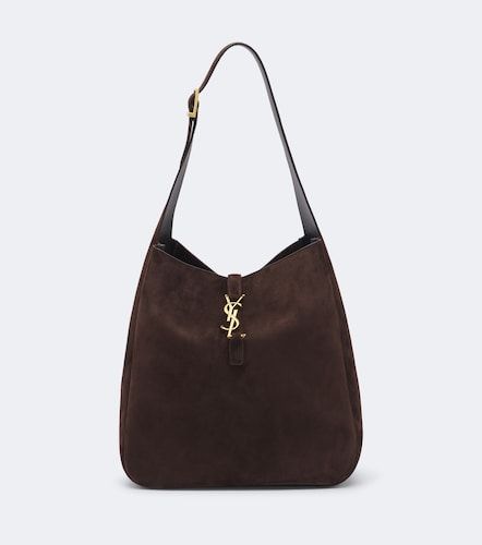 Le 5 a 7 Supple Large suede shoulder bag - Saint Laurent - Modalova
