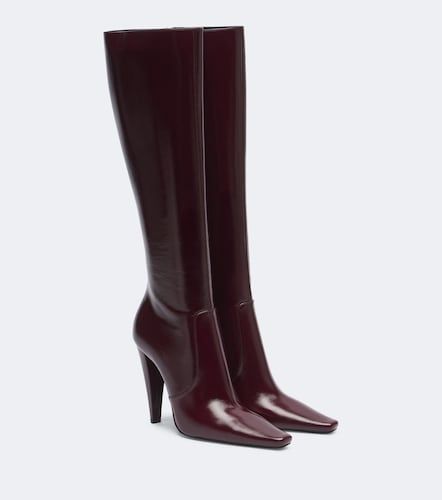 Botas altas 77 de piel - Saint Laurent - Modalova