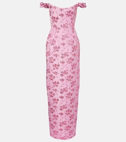Yolanda floral off-shoulder brocade gown - Markarian - Modalova