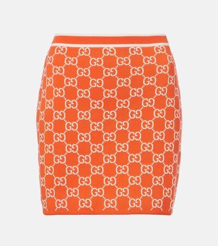 Minifalda de jacquard de algodón con GG - Gucci - Modalova