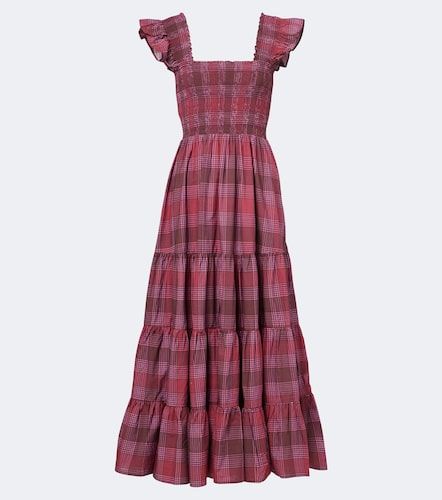 Kendall shirred plaid cotton maxi dress - Rixo - Modalova