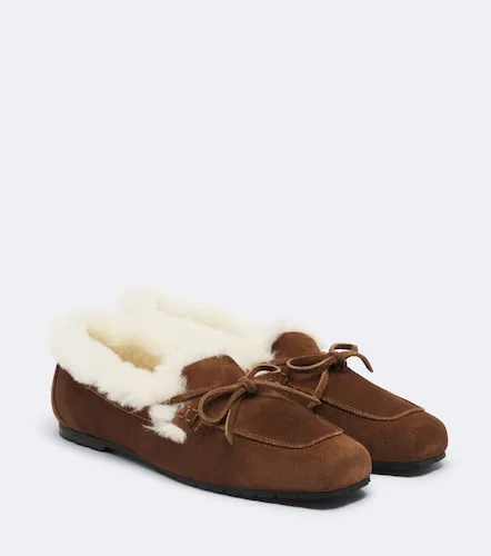 Náuticos Jasper de ante con borrego - Aeyde - Modalova