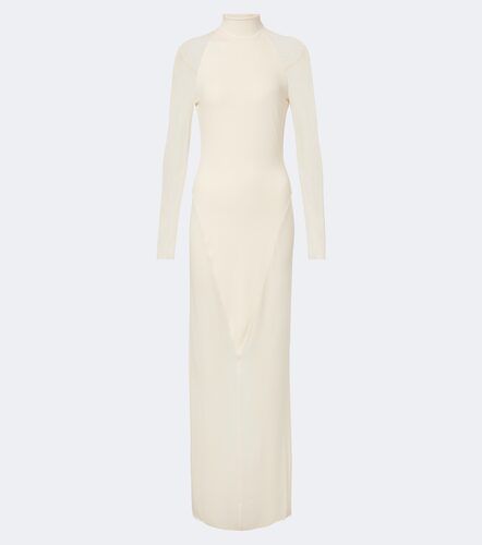 Alaia Semi-sheer jersey maxi dress - Alaia - Modalova
