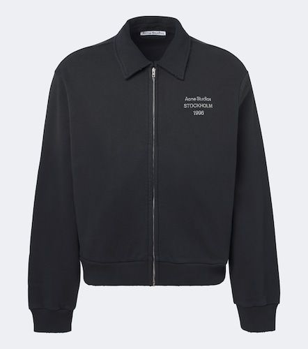 Sudadera en mezcla de algodón con logo - Acne Studios - Modalova