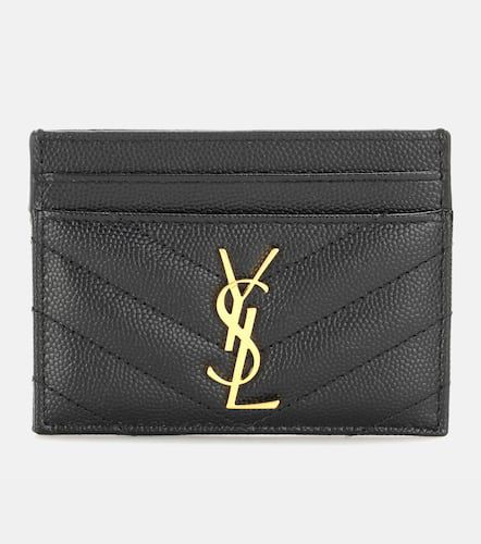 Monogram quilted leather card holder - Saint Laurent - Modalova