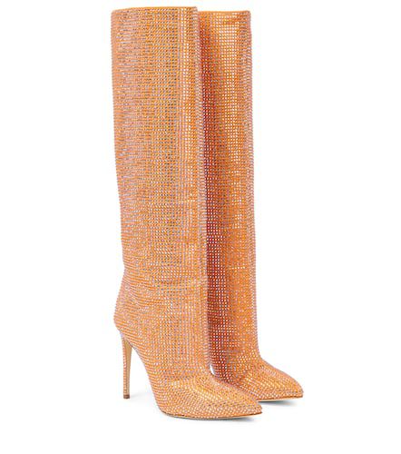 Embellished suede knee-high boots - Paris Texas - Modalova