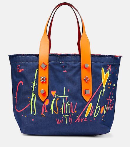 Frangibus Medium printed denim tote bag - Christian Louboutin - Modalova