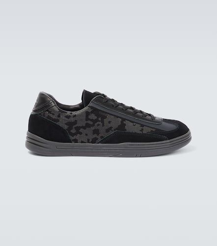 S0101 leather and canvas sneakers - Stone Island - Modalova