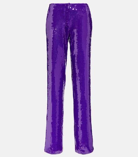 Sequined wide-leg pants - LaQuan Smith - Modalova