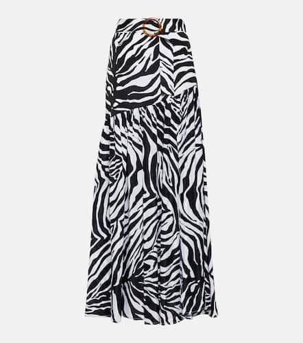 Tina zebra-print maxi skirt - Alexandra Miro - Modalova