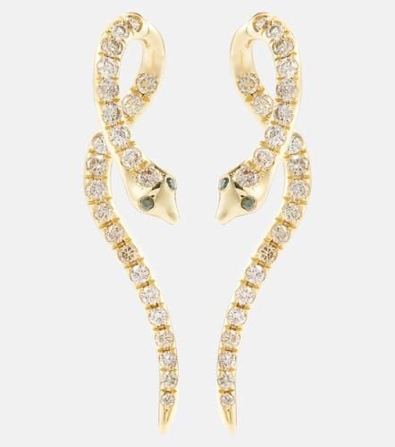 Boa 18kt earrings with diamonds - Ileana Makri - Modalova