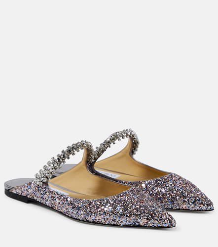 Bing embellished leather-trimmed mules - Jimmy Choo - Modalova