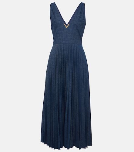 Maxikleid VGold aus Chambray - Valentino Garavani - Modalova