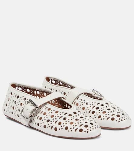 AlaÃ¯a Vienne leather ballet flats - Alaia - Modalova