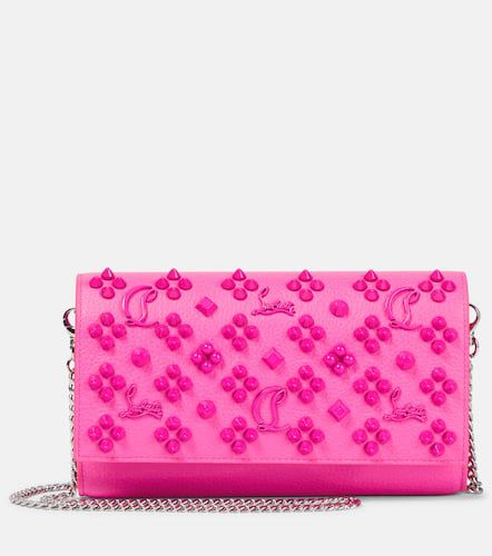 Paloma embellished leather wallet on chain - Christian Louboutin - Modalova