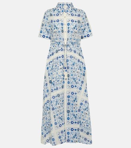 Printed cotton midi dress - Tory Burch - Modalova