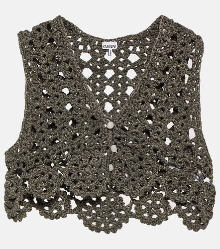 Ganni Crochet cotton-blend top - Ganni - Modalova