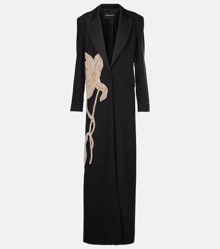 Embellished wool-blend blazer dress - Costarellos - Modalova