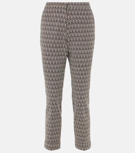 Printed cotton-blend cropped pants - Etro - Modalova