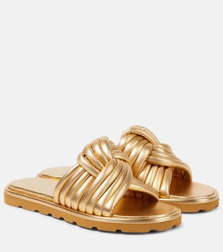 Ottavia metallic leather slides - Gianvito Rossi - Modalova