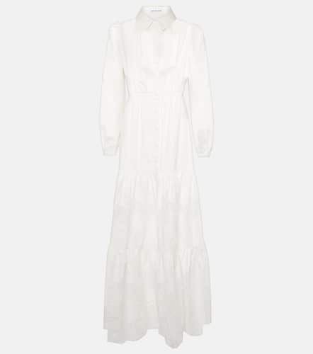 Lace-trimmed cotton maxi dress - Self-Portrait - Modalova