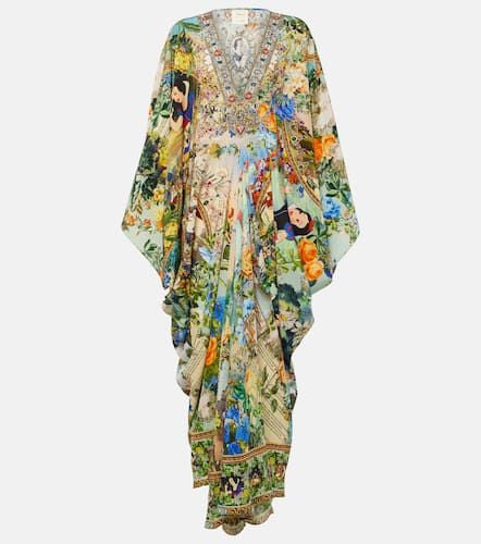 Embellished printed silk kaftan - Camilla - Modalova