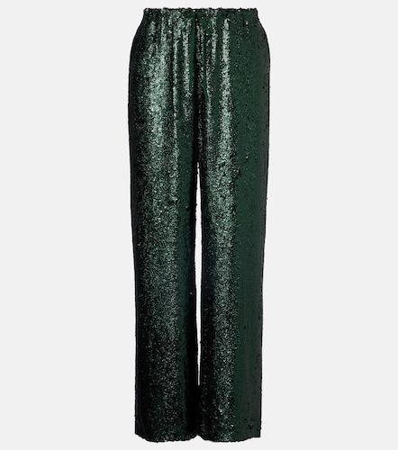 Sequined straight pants - Dries Van Noten - Modalova