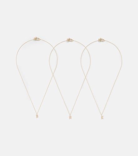 Collar Initial de oro de 18 ct con diamantes - Sophie Bille Brahe - Modalova
