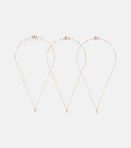 Halskette Initial aus 18kt Gelbgold mit Diamanten - Sophie Bille Brahe - Modalova