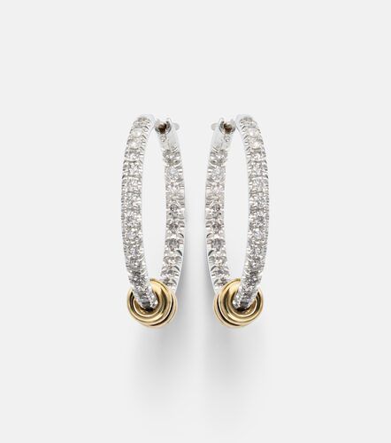 Pendientes Argo Demi de plata de ley y oro de 18 ct con diamantes - Spinelli Kilcollin - Modalova