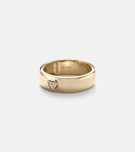 Anillo de oro de 14 ct con diamantes - Roxanne First - Modalova
