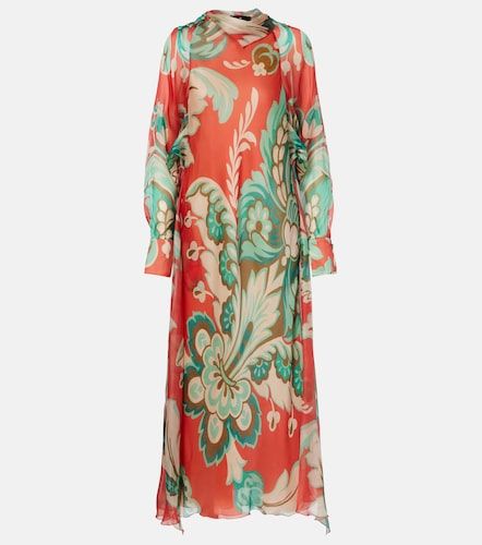 Vestido largo de seda estampado - Etro - Modalova