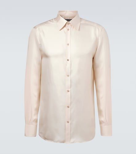 Camicia in twill di seta - Dolce&Gabbana - Modalova