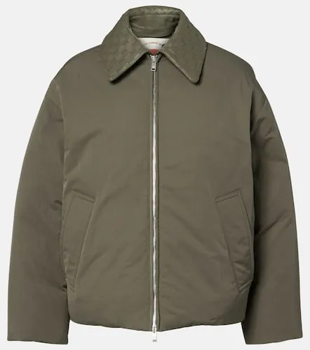 Daunenjacke Intrecciato mit Leder - Bottega Veneta - Modalova