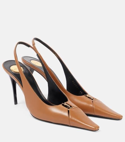 Babylone 90 leather slingback pumps - Saint Laurent - Modalova