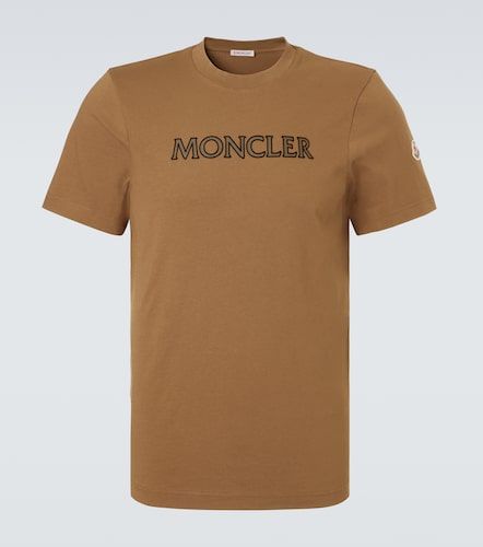 Camiseta de jersey de algodón con logo - Moncler - Modalova