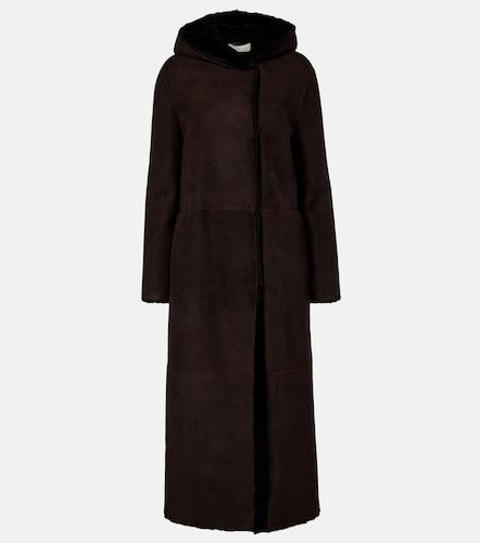 Cappotto Anaya in suede con cappuccio e shearling - The Row - Modalova