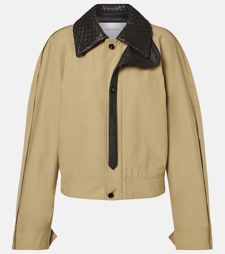 Blouson Intrecciato mit Leder - Bottega Veneta - Modalova