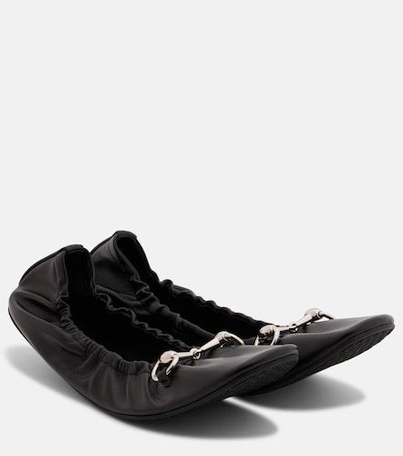 Prima Horsebit leather ballet flats - Gucci - Modalova