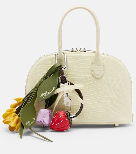 Lizard Small leather top-handle bag - Self-Portrait - Modalova