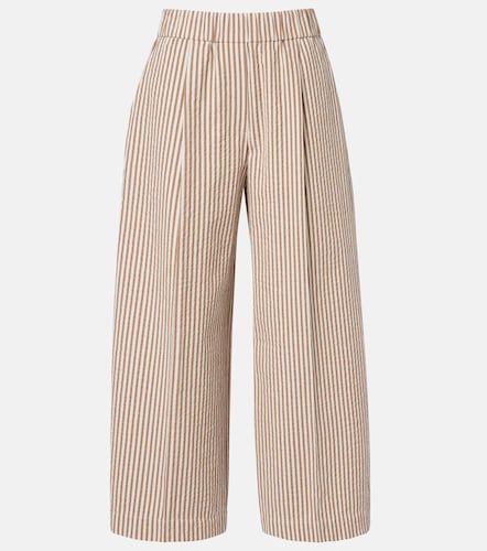 Pantalones anchos en mezcla de algodón - Brunello Cucinelli - Modalova